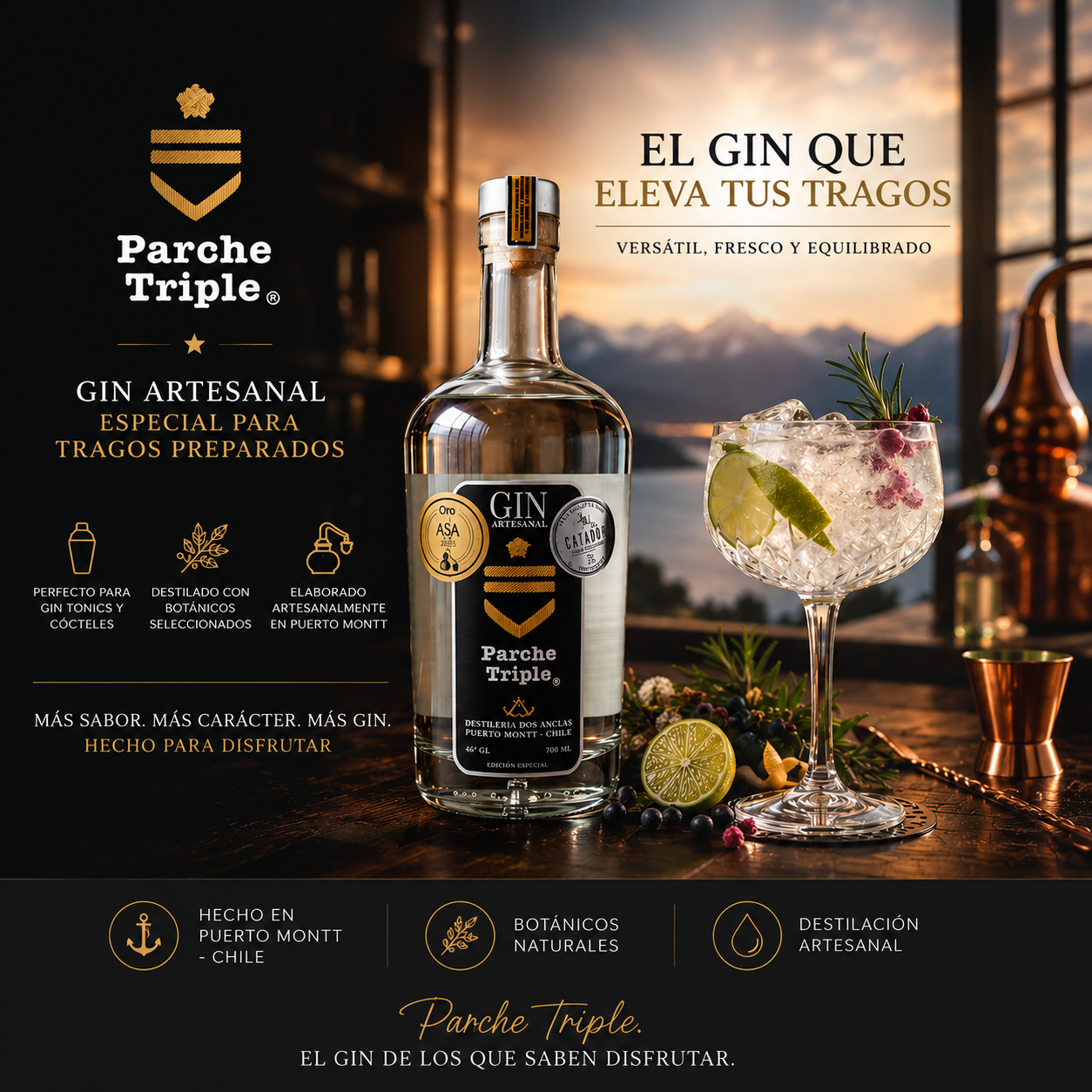 Gin Parche Triple 700CC